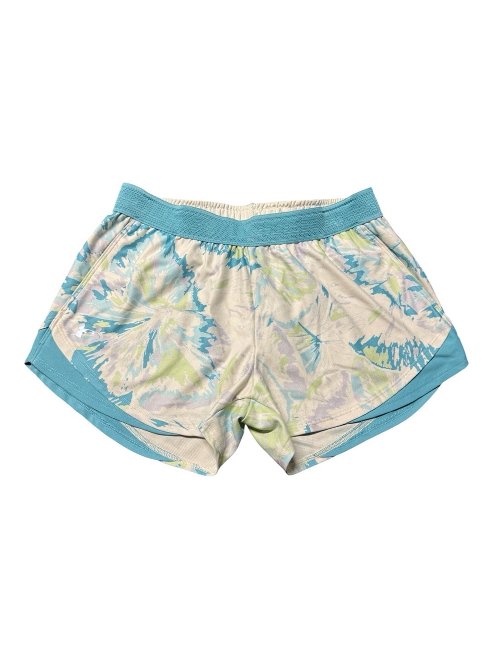 Under Armour HeatGear Women’s Small Blue Floral Running Shorts